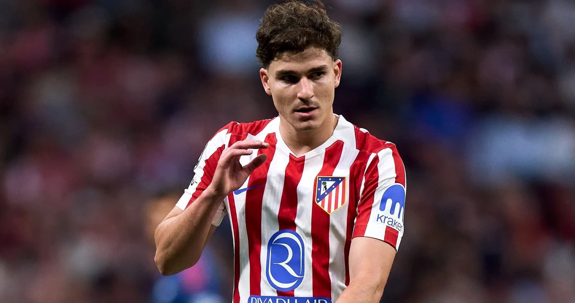 Atletico Madrid player during a match action