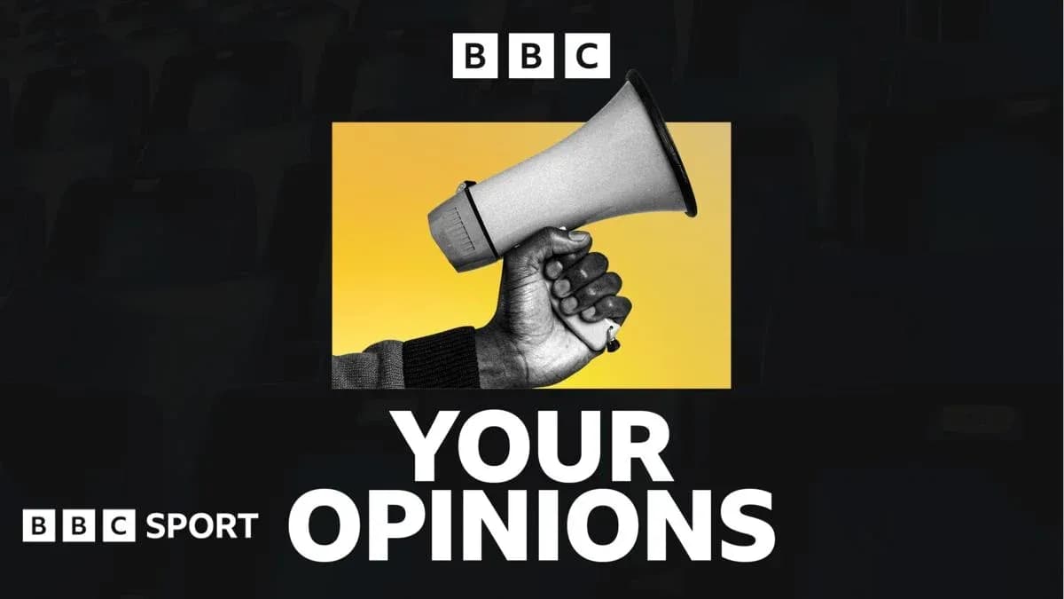 Hand holding a megaphone with yellow background