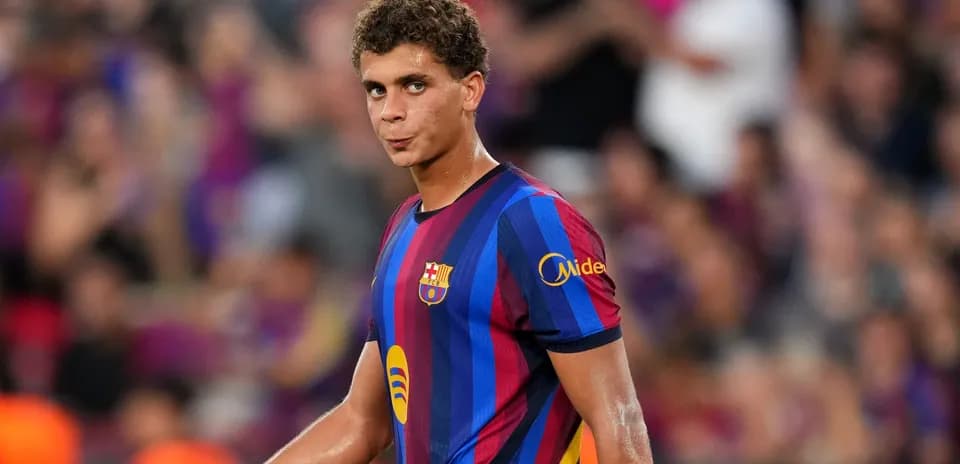Barcelona player on field during match