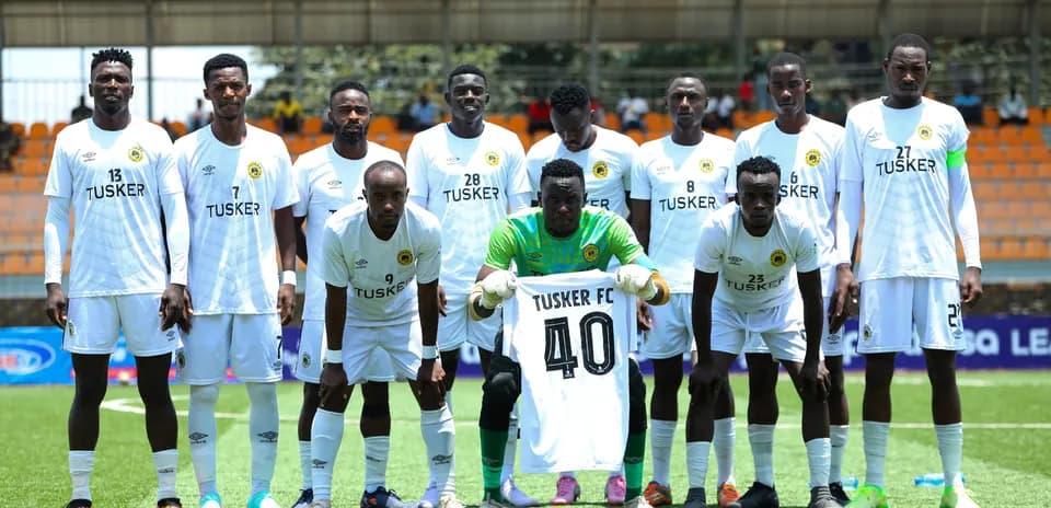 Tusker FC team posing for a photo