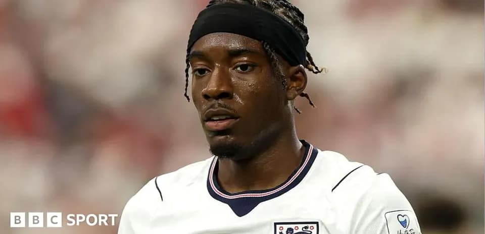 Player wearing England jersey during a match