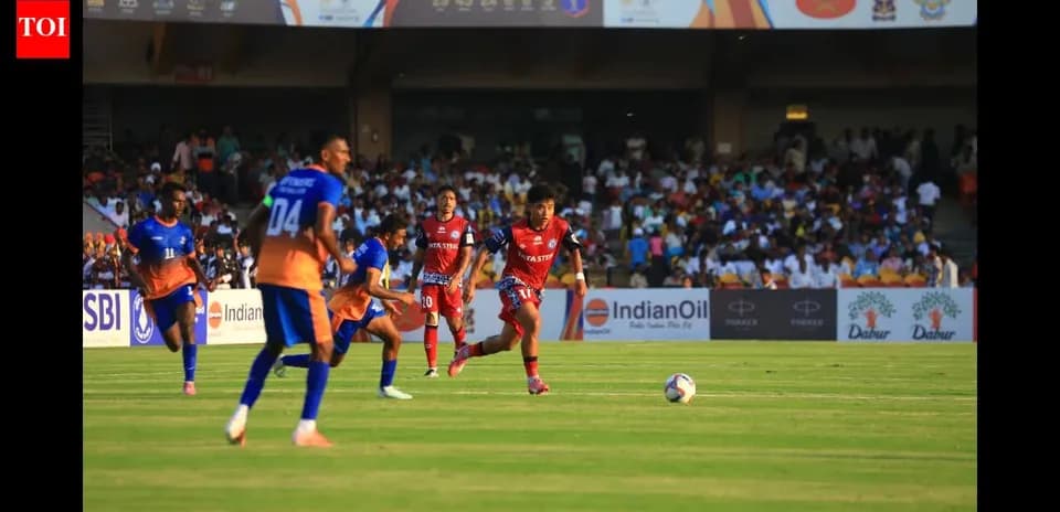 Players from two teams competing for the ball