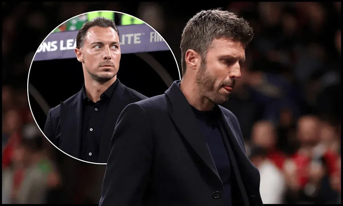 Two coaches during a match, one looking concerned