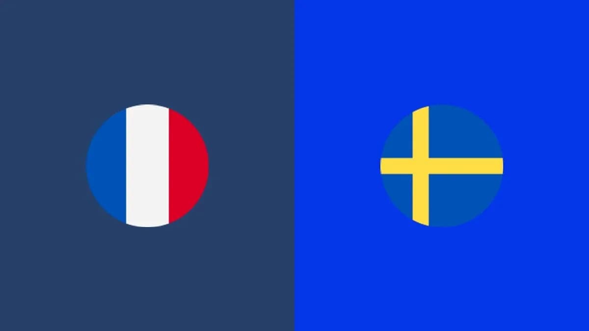 Flags of France and Sweden side by side