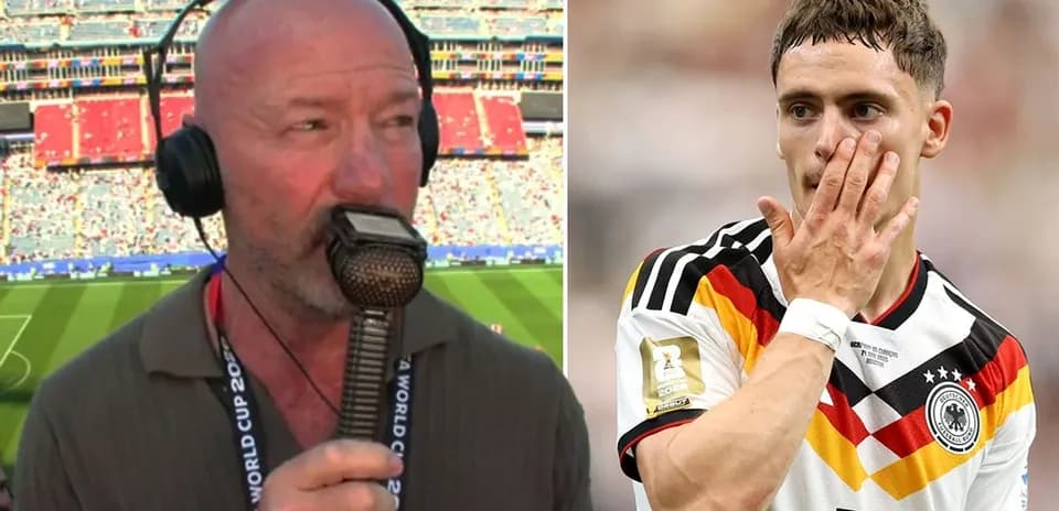 Commentator speaking during World Cup match broadcast