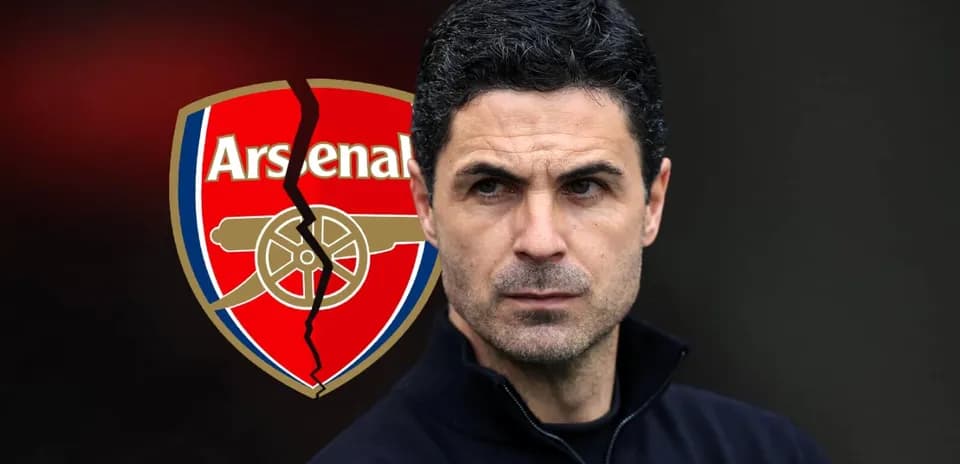 Coach with Arsenal logo in background