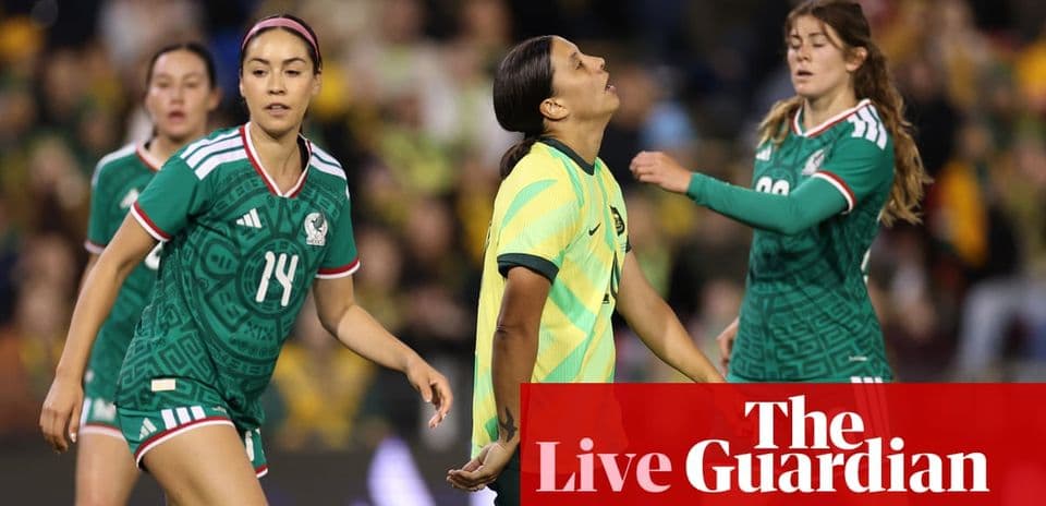 Mexican players during match against Australia