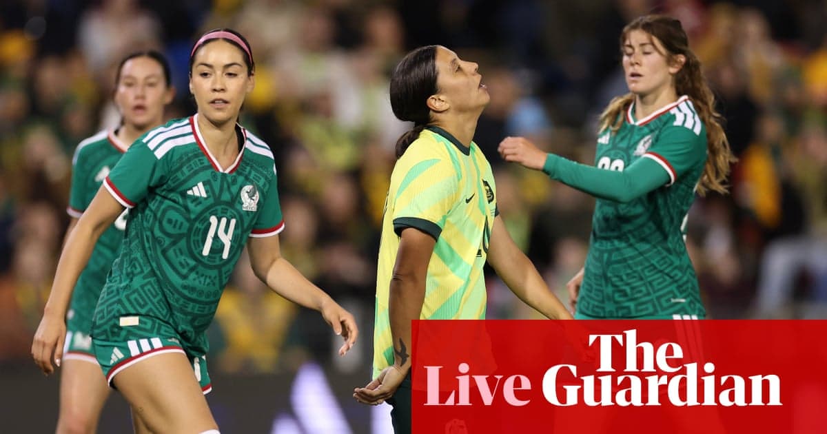 Mexican players during match against Australia