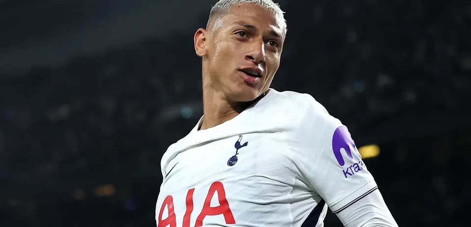 Player celebrating a goal for Tottenham Hotspur
