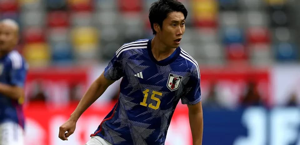 Japanese player during World Cup football match