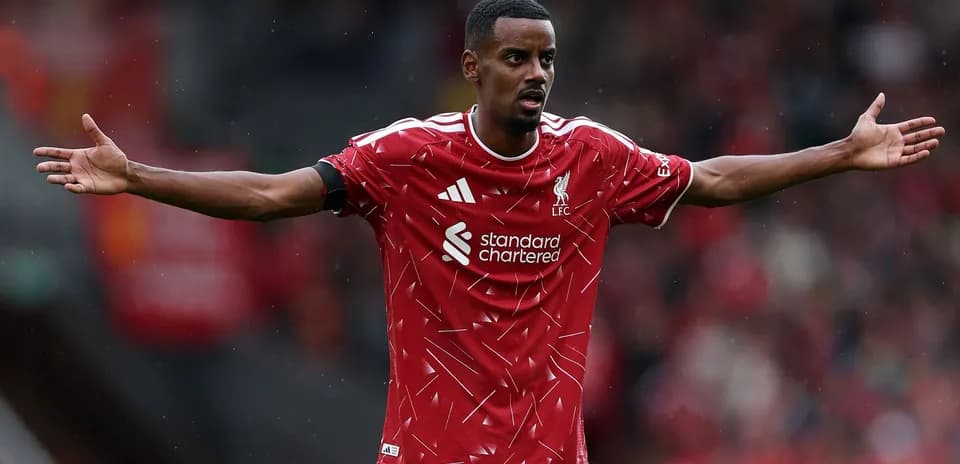Player gesturing during a match at Anfield