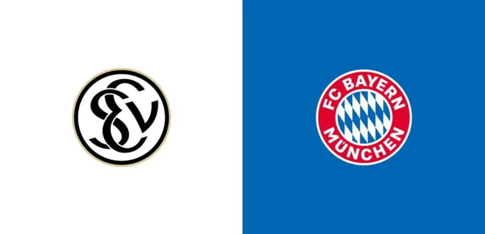 Logos of SV Wehen Wiesbaden and FC Bayern München