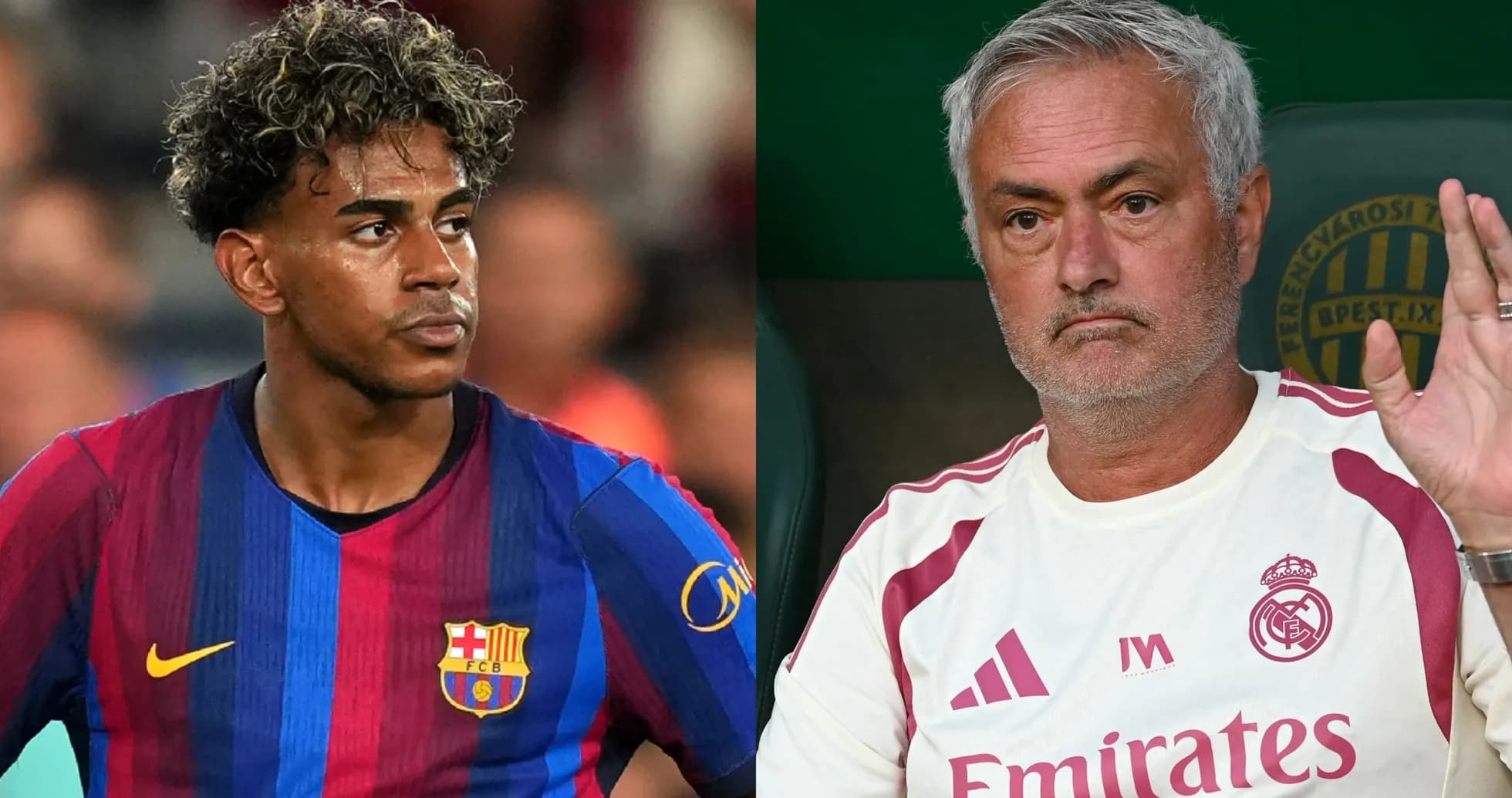Barcelona player and coach sitting on bench