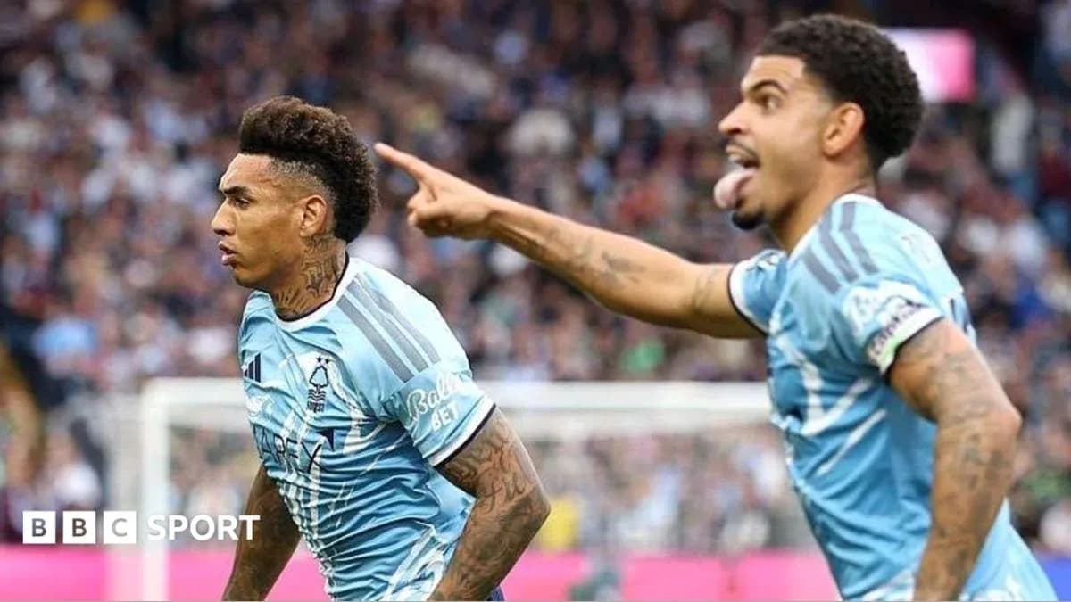 Two players celebrating during a football match