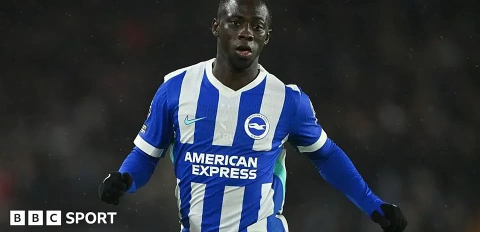 Player in blue and white kit running on pitch