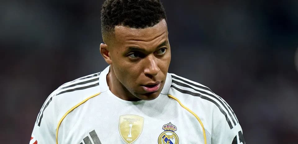 Player in Real Madrid jersey during match