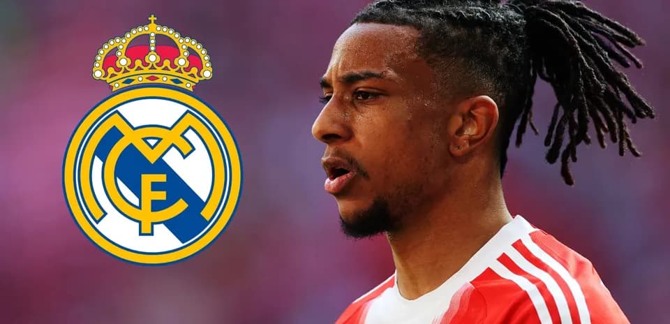 Player in red jersey with Real Madrid logo
