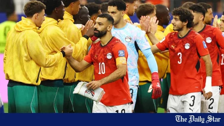 Players greeting each other after a match