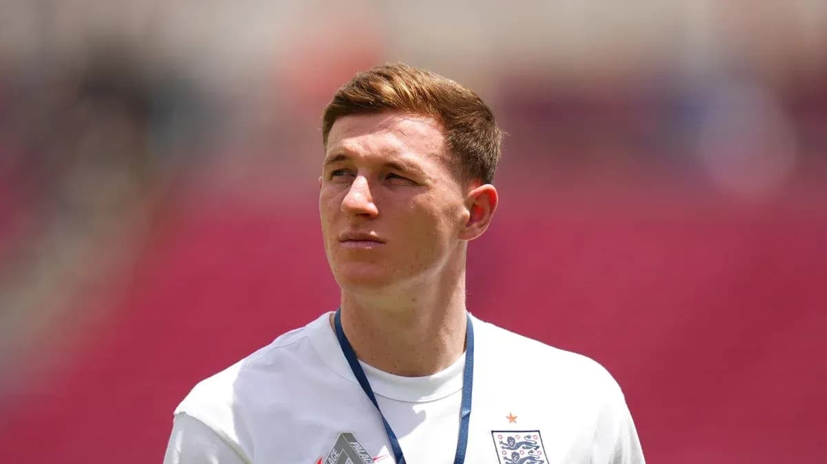 Player wearing England kit during warm-up