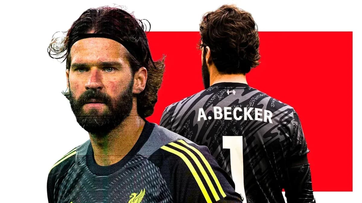 Alisson Becker in Liverpool goalkeeper kit