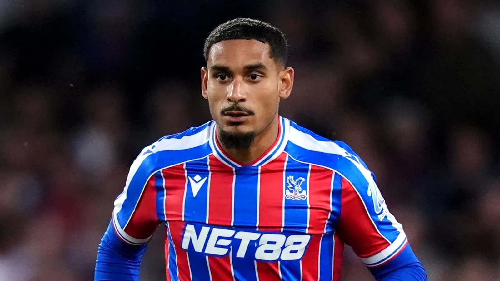 Player in Crystal Palace jersey during match action