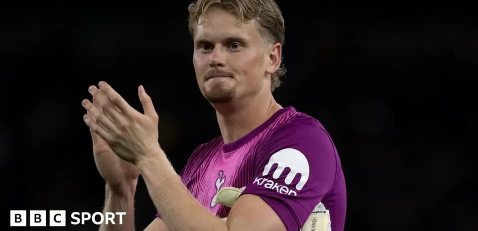 Goalkeeper applauding fans after the match