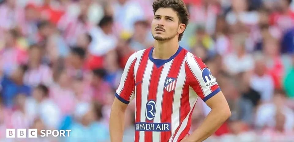 Atletico Madrid player on the pitch during match