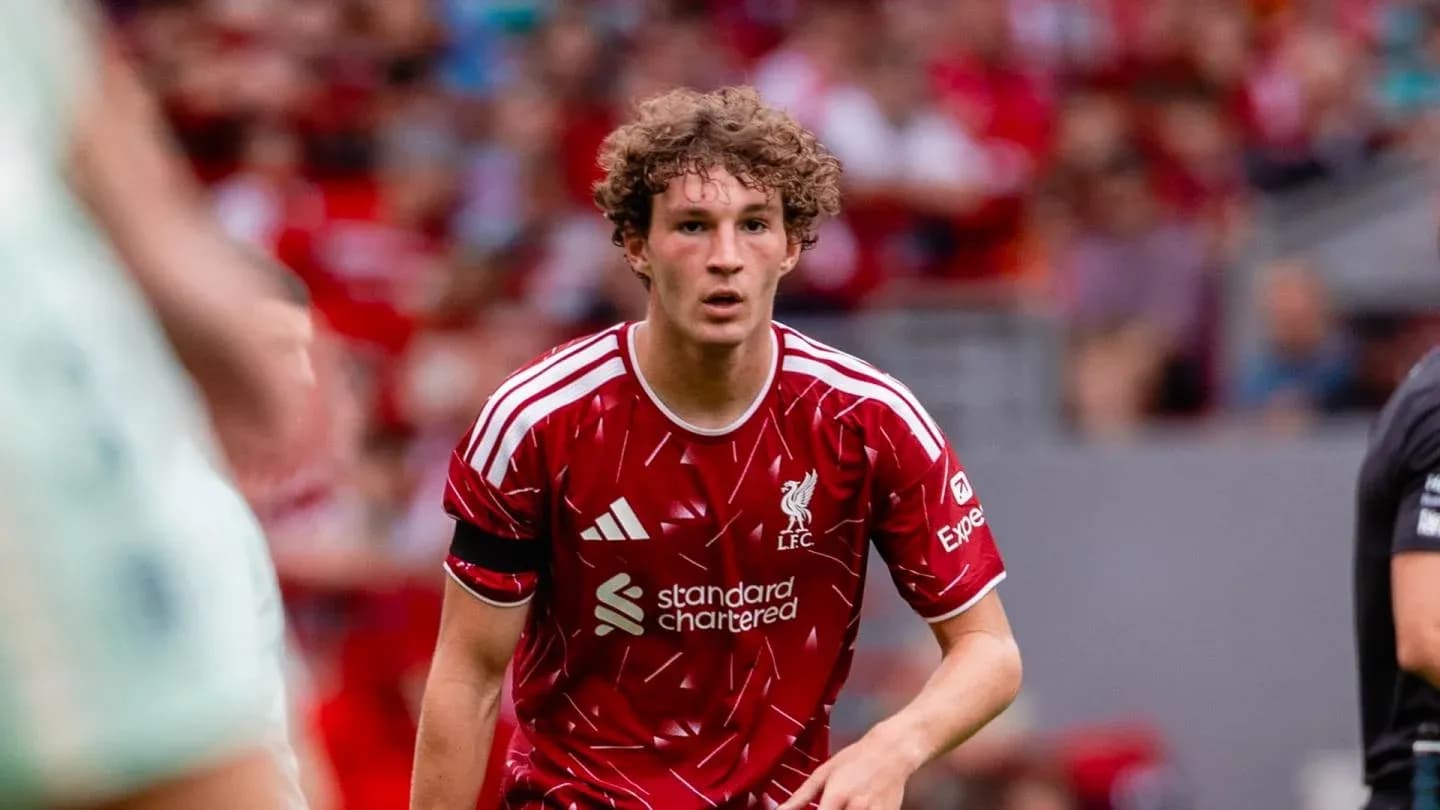 Liverpool player running during a match