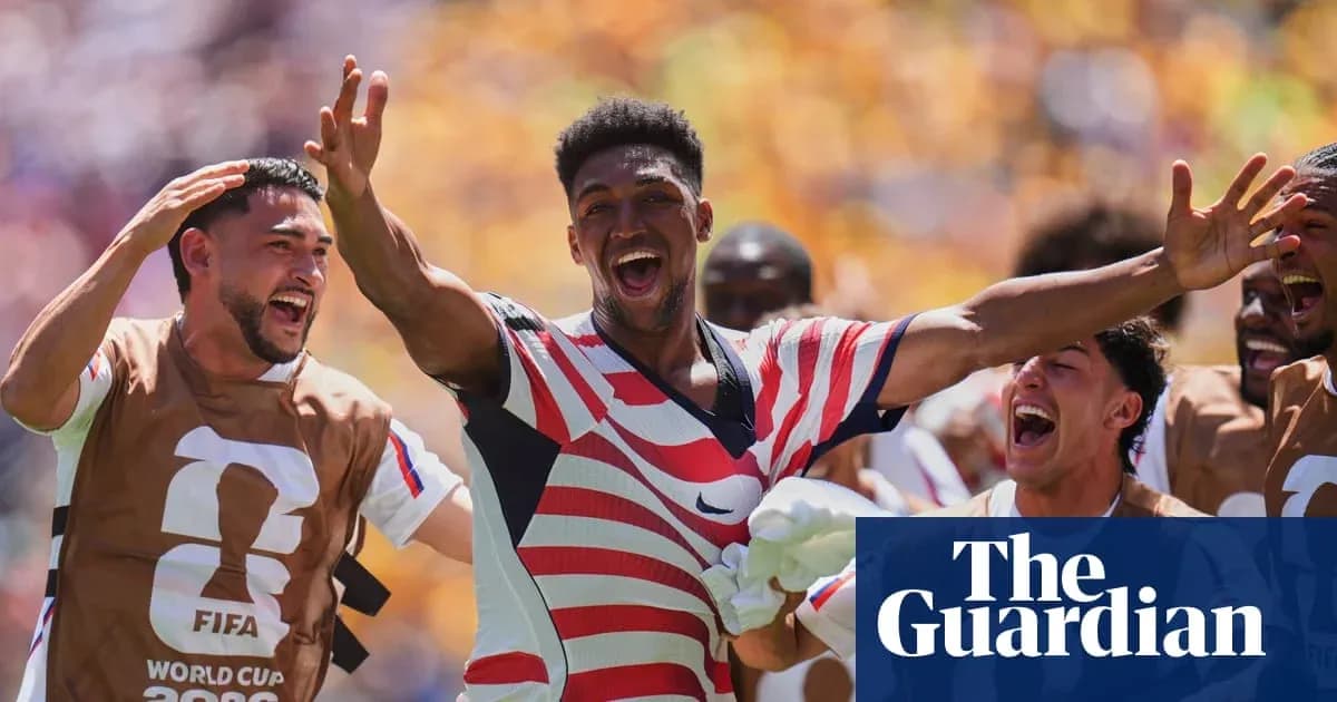 Players celebrating during FIFA World Cup match