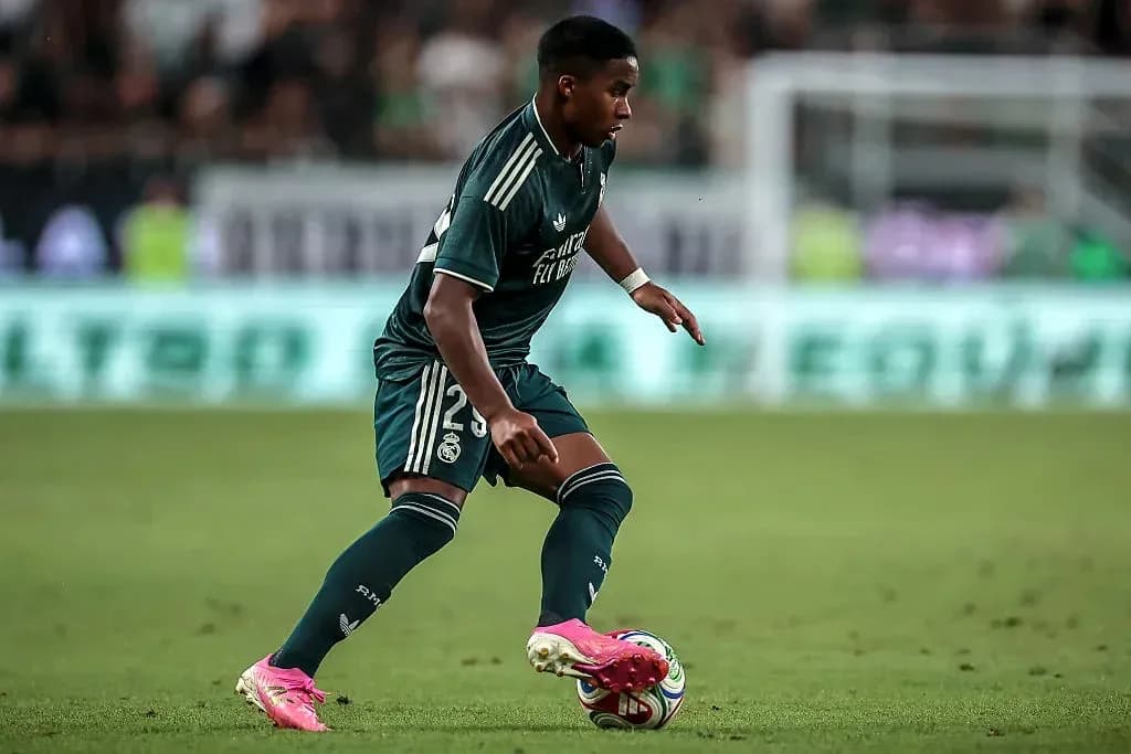 Player dribbling the ball during a match