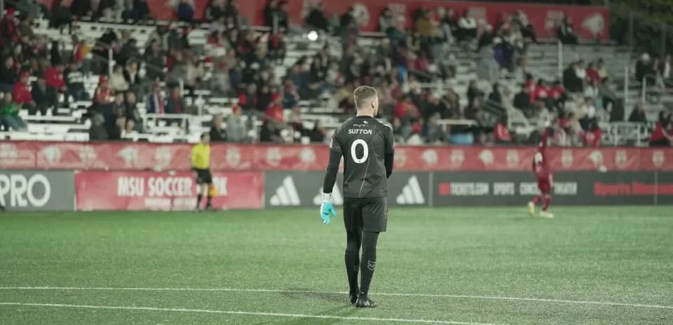 Goalkeeper in action during NYC II match