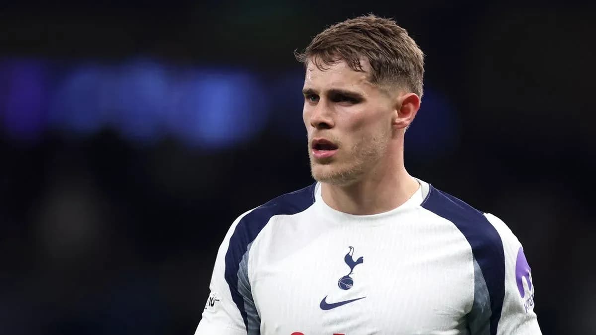 Football player in Tottenham kit during match