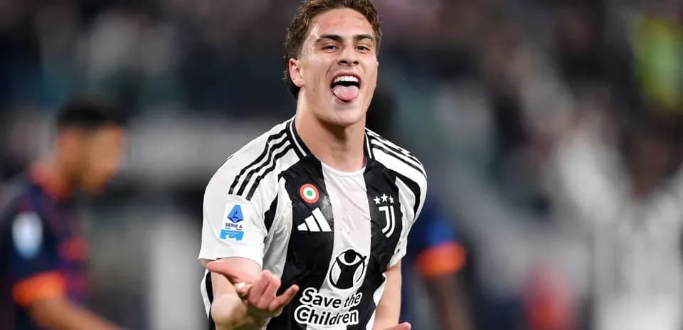 Juventus player celebrating a goal during match