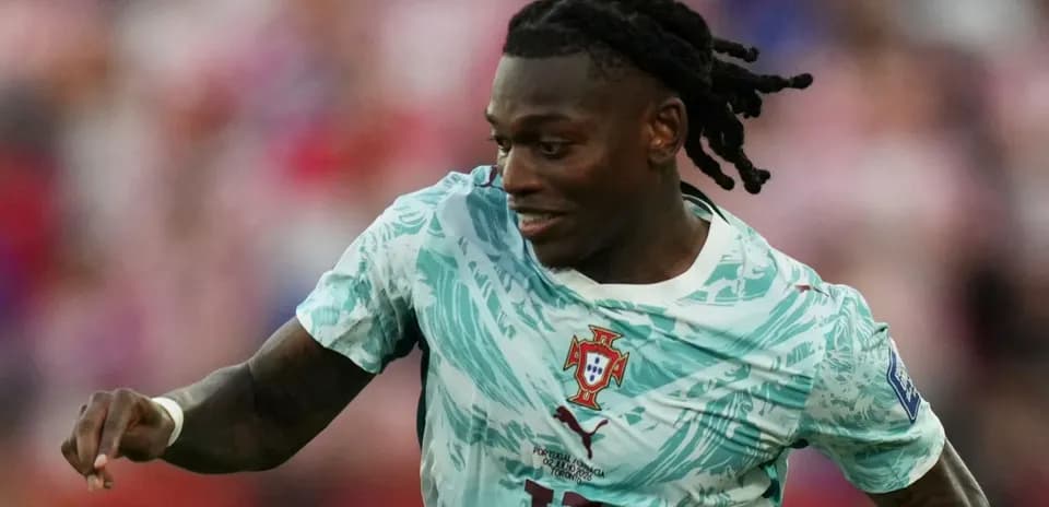 Player in Portugal kit running during a match