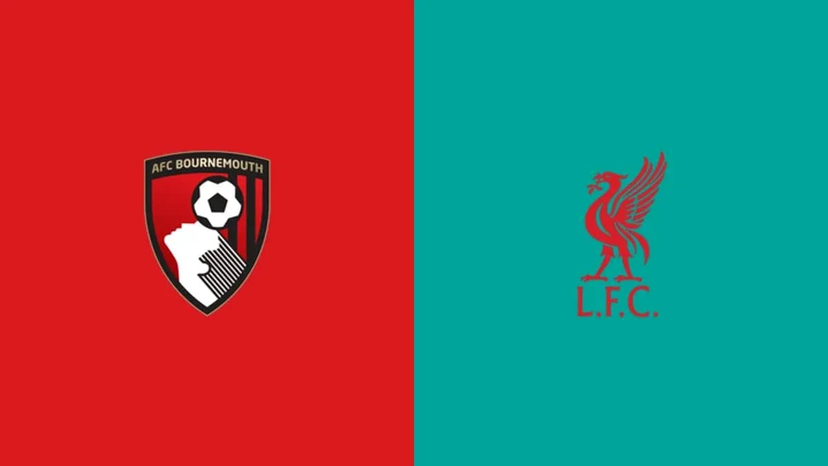 Logos of AFC Bournemouth and Liverpool FC side by side