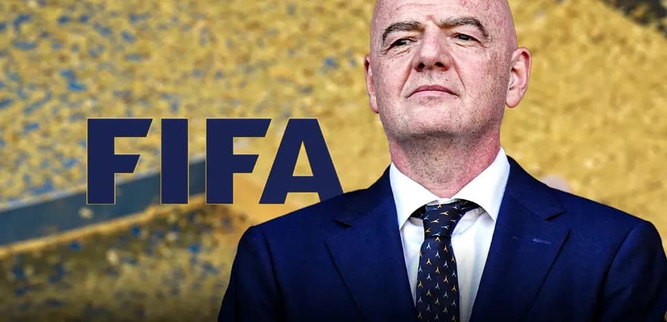 FIFA logo with executive in formal attire