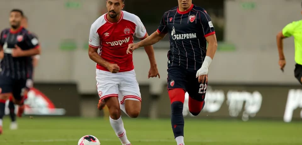 Player running with the ball during match