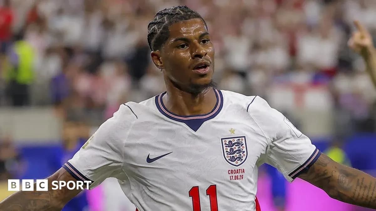 Player celebrating during England vs Croatia match