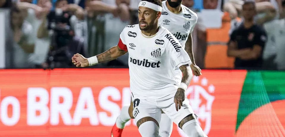 Neymar celebrating a goal during a match