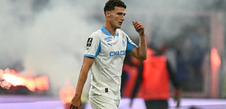 Player walking off the field during a match