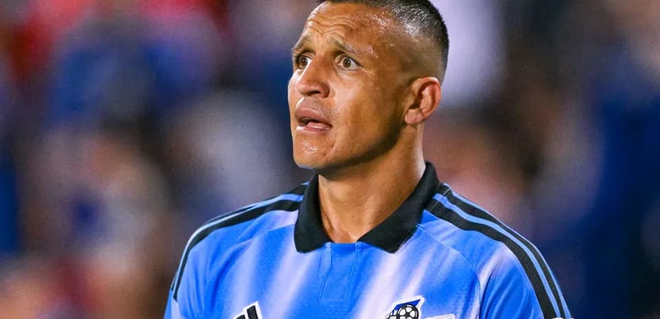 Referee in blue uniform during a match
