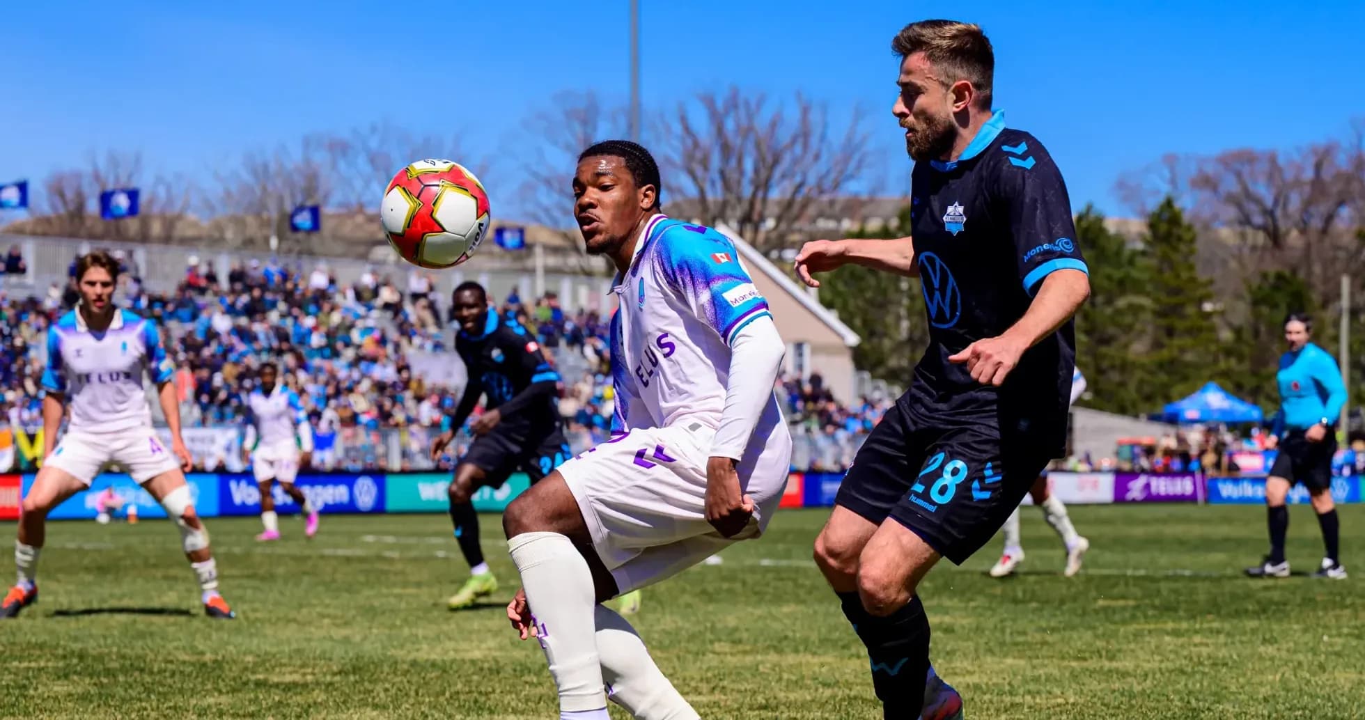 HFX Wanderers FC player controlling the ball