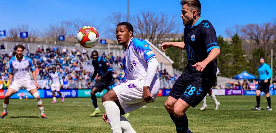 HFX Wanderers FC player controlling the ball