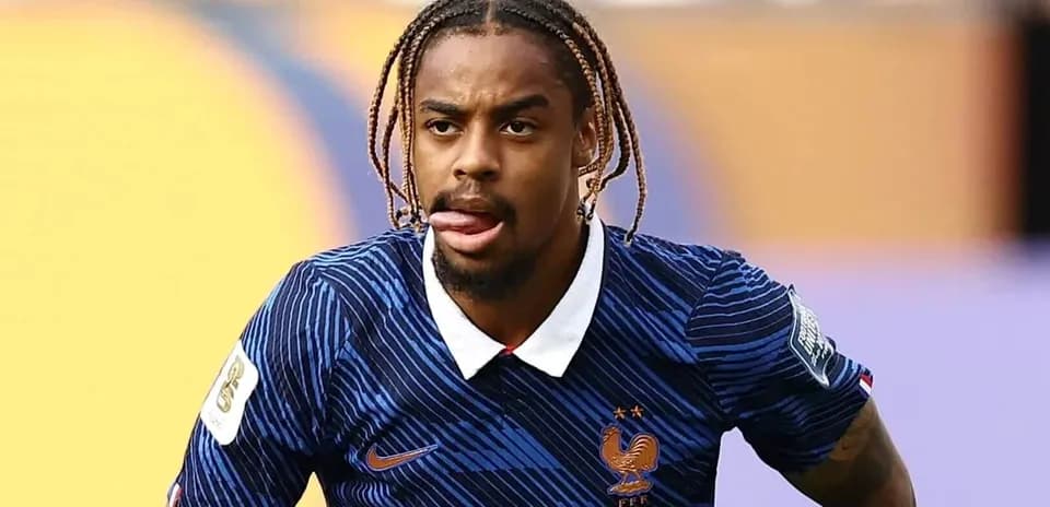 Player in France jersey during a match