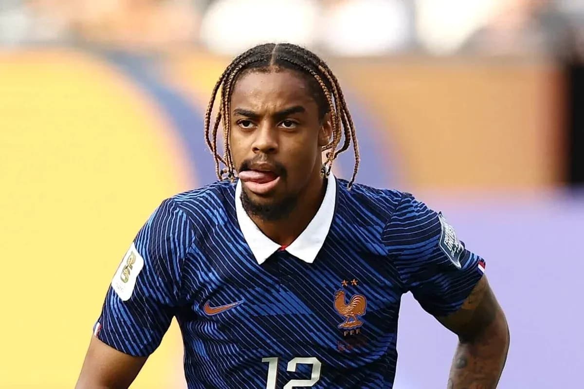 Player in France jersey during a match