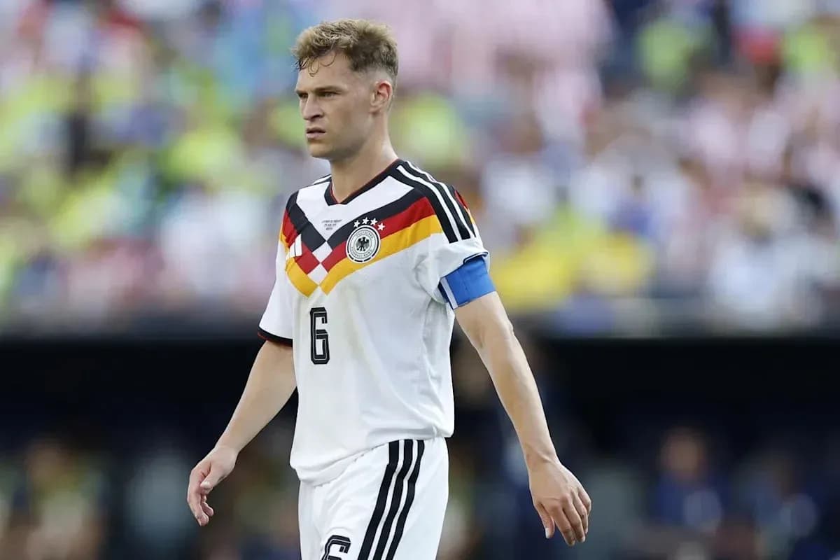 Player wearing Germany jersey with captain's armband
