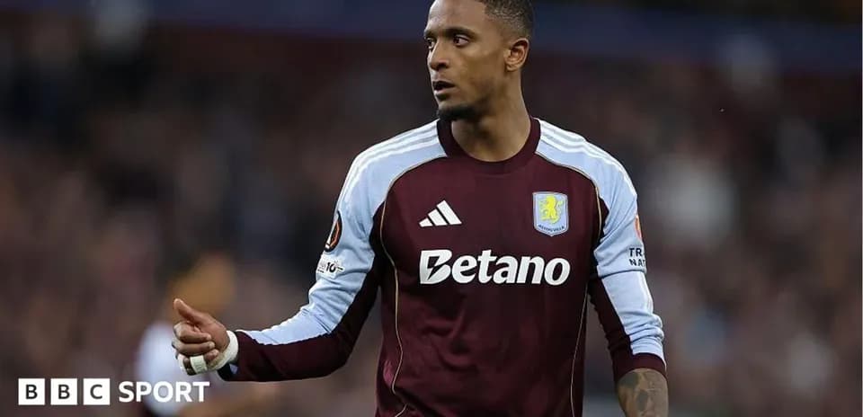 Player in Aston Villa kit during match