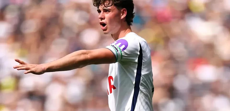 Player gesturing during a football match