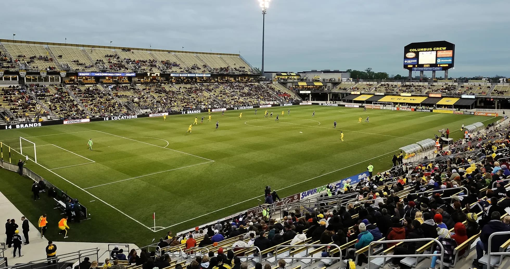 Columbus Crew II players on the pitch during match