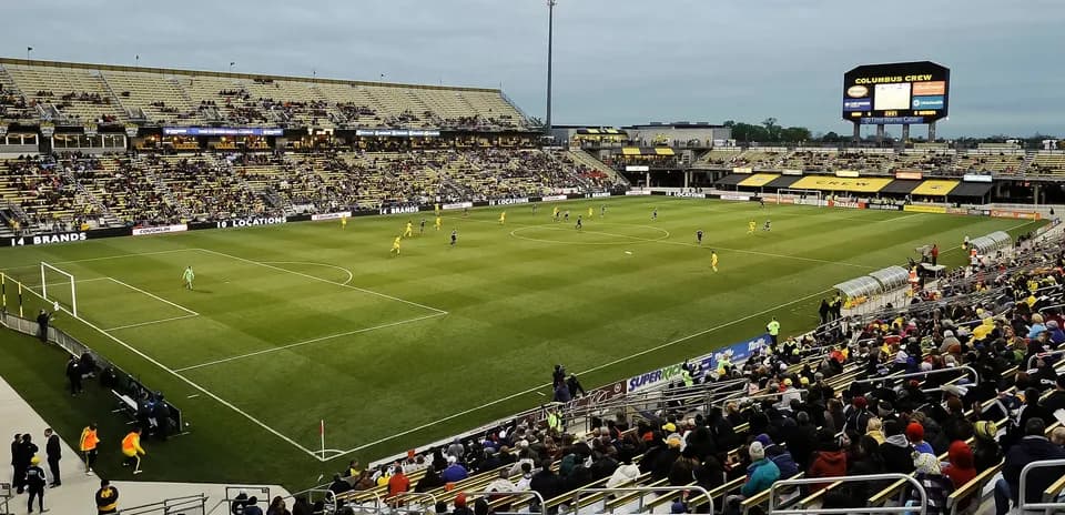 Columbus Crew II players on the pitch during match